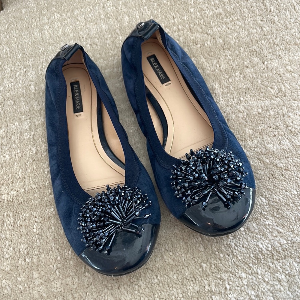 Alex Marie Ballet Flats Navy